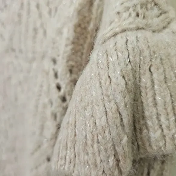 Feminine Pink Sweater with Ruffle Size S | Old Navy - Picture 5 of 9